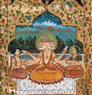 ブラフマー、トリムールティ、ヒンドゥー教の最高神にして宇宙の創造神